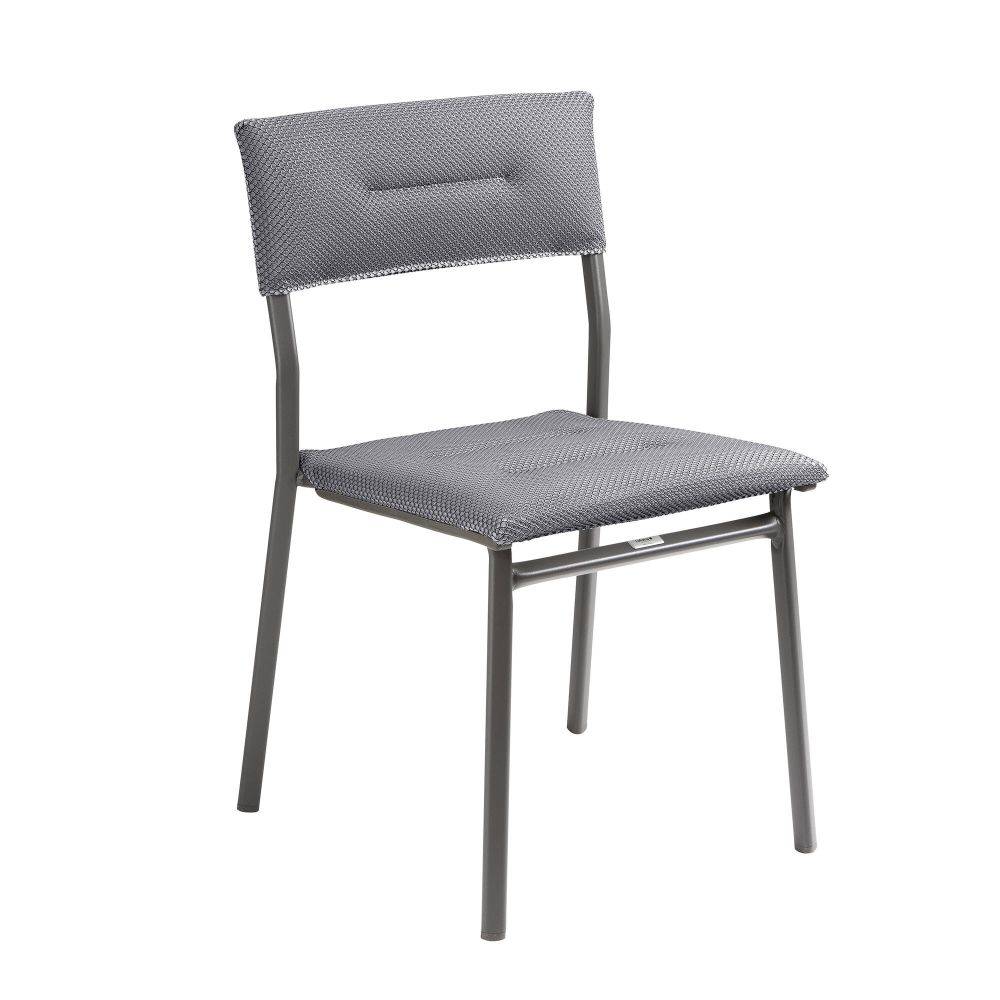 Lafuma-Mobilier - Fauteuil de jardin alu silver/titane Oron Lafuma Mobilier - Image 1