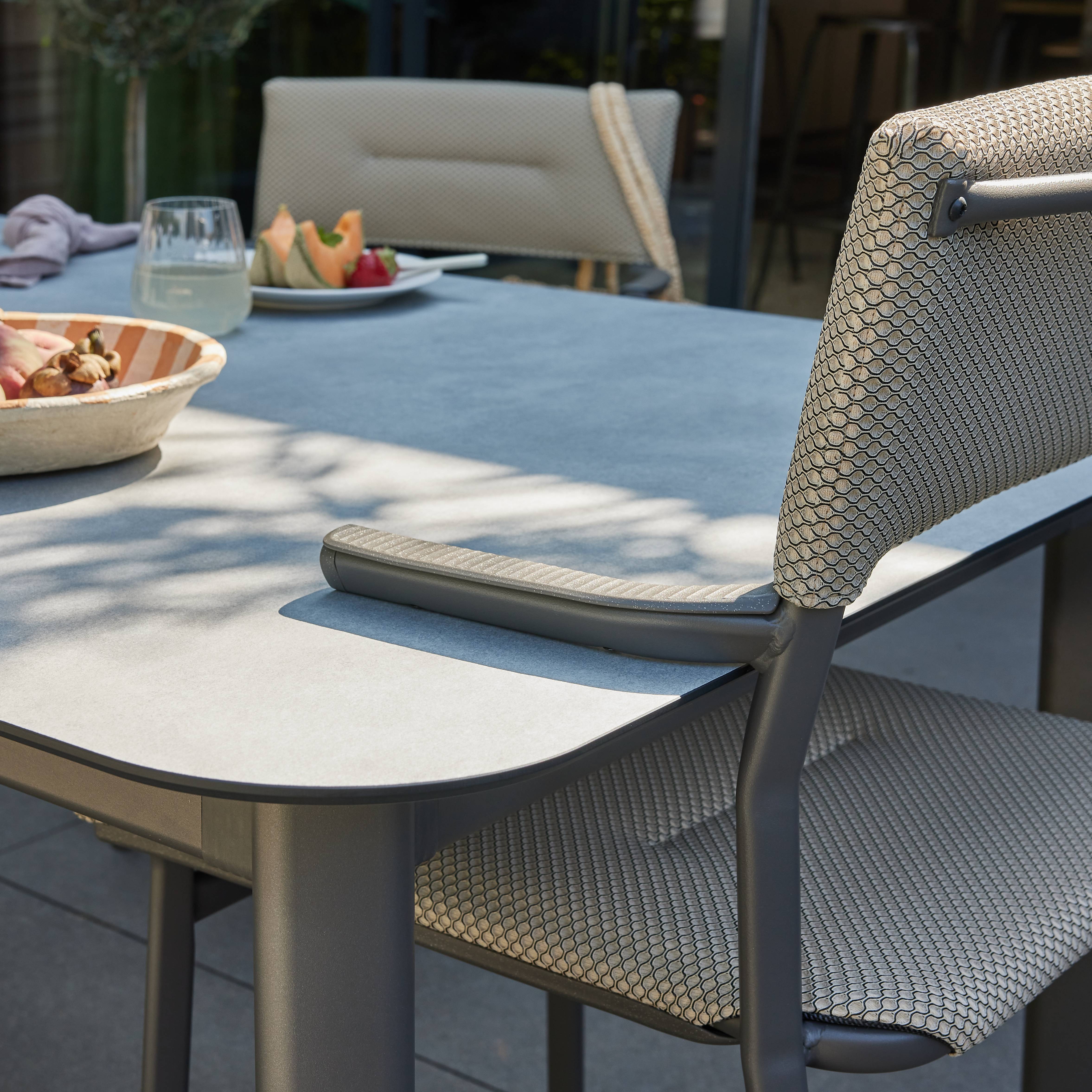 Lafuma-Mobilier - Fauteuil de jardin alu moka/titane Oron Lafuma Mobilier - Image 3