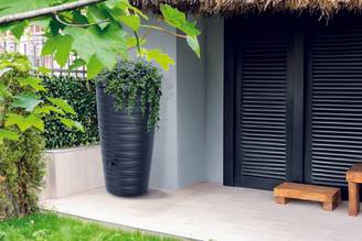 Sans Marque - Récupérateur d'eau de pluie 240L robinet inclus gris anthracite 2 en 1