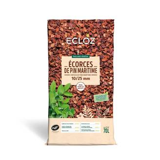Ecloz - Ecorces de pin maritime 10/25 mm sac de 70L ECLOZ