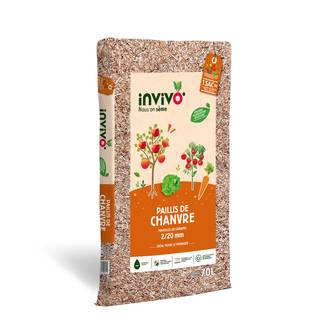 Invivo Nous On Sème - Paillis de chanvre 70 L - Calibre 2/20 mm - INVIVO Nous on sème