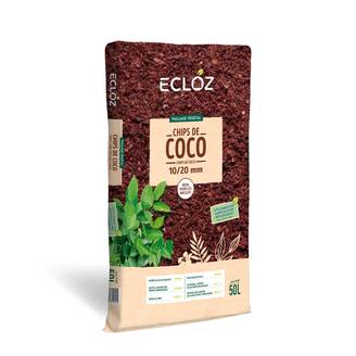 Ecloz - Chips de coco 50 L - Calibre 10/20 mm - ECLOZ
