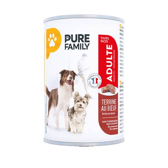 Pure Family - Terrine pour chien au bœuf et à la carotte 400 g x 4 - PURE FAMILY - Image 6