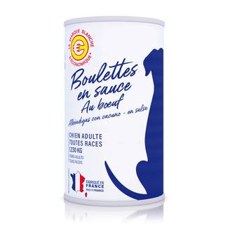 Marque Blanche et Economique - Boulettes en sauce au bœuf pour chien 1,230 kg - No Name