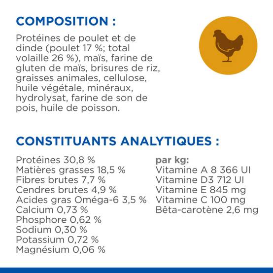 Science plan - Croquettes pour Chat Adulte Hairball & Perfect Coat au Poulet 3 kg - Hill's Science Plan - Image 3