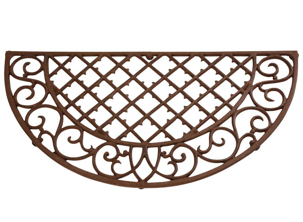 Paillasson demi-lune fonte marron L.67 cm l.34 cm ép.2 cm - Esschert design - Image 2