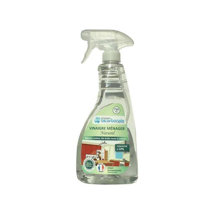 Sans Marque - Vinaigre blanc français 750 ml concentré à 14 ° - La compagnie du bicarbonate - Imagen 1