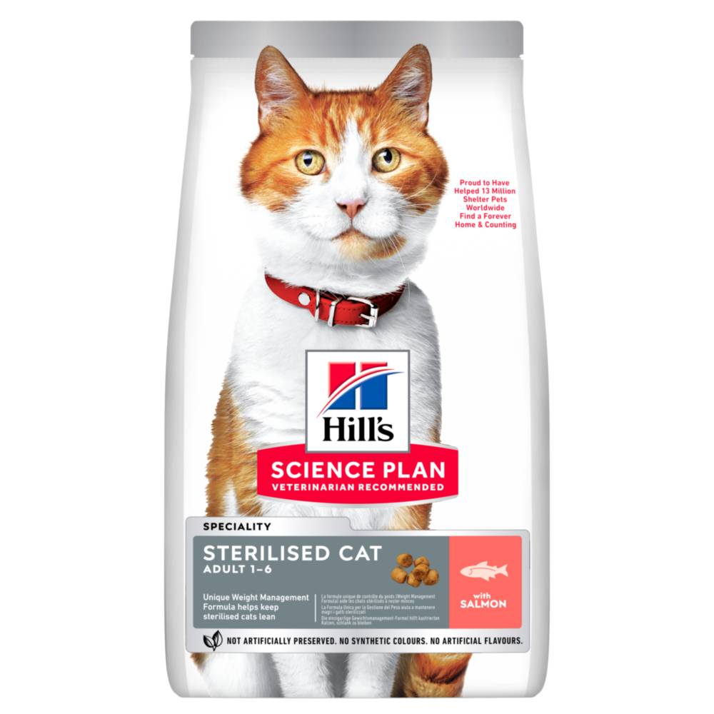 Science plan - Croquettes chat stérilisé au saumon 3 kg - Hill's Science Plan