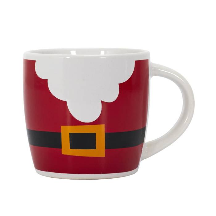 NONAME - Bol et mug de Noël dolomite rouge Ø13.5 cm H.14.3 cm - Imagen 3