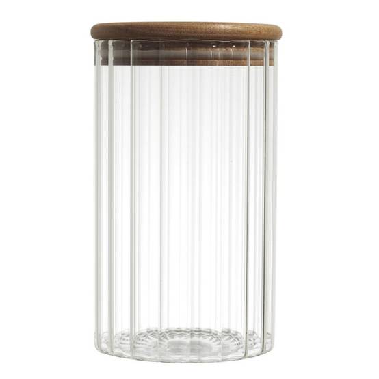 Bocal de conservation verre transparent Ø9xH.16 cm Jim - Image 2