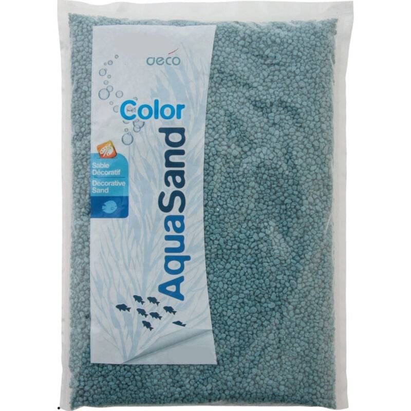 Sable décoratif aqua Sand bleu néon Ø2-3 mm 1 kg pour aquarium - Zolux - Image 1