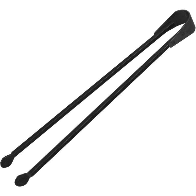 Pince de cheminée acier noir L.46 cm l.4 cm H.4 cm - Le marquier - Imagen 1