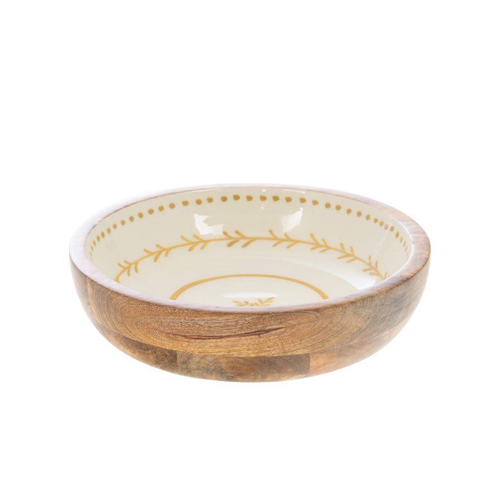 Coupe Romy en manguier blanc Ø22 cm - Amadeus - Image 1
