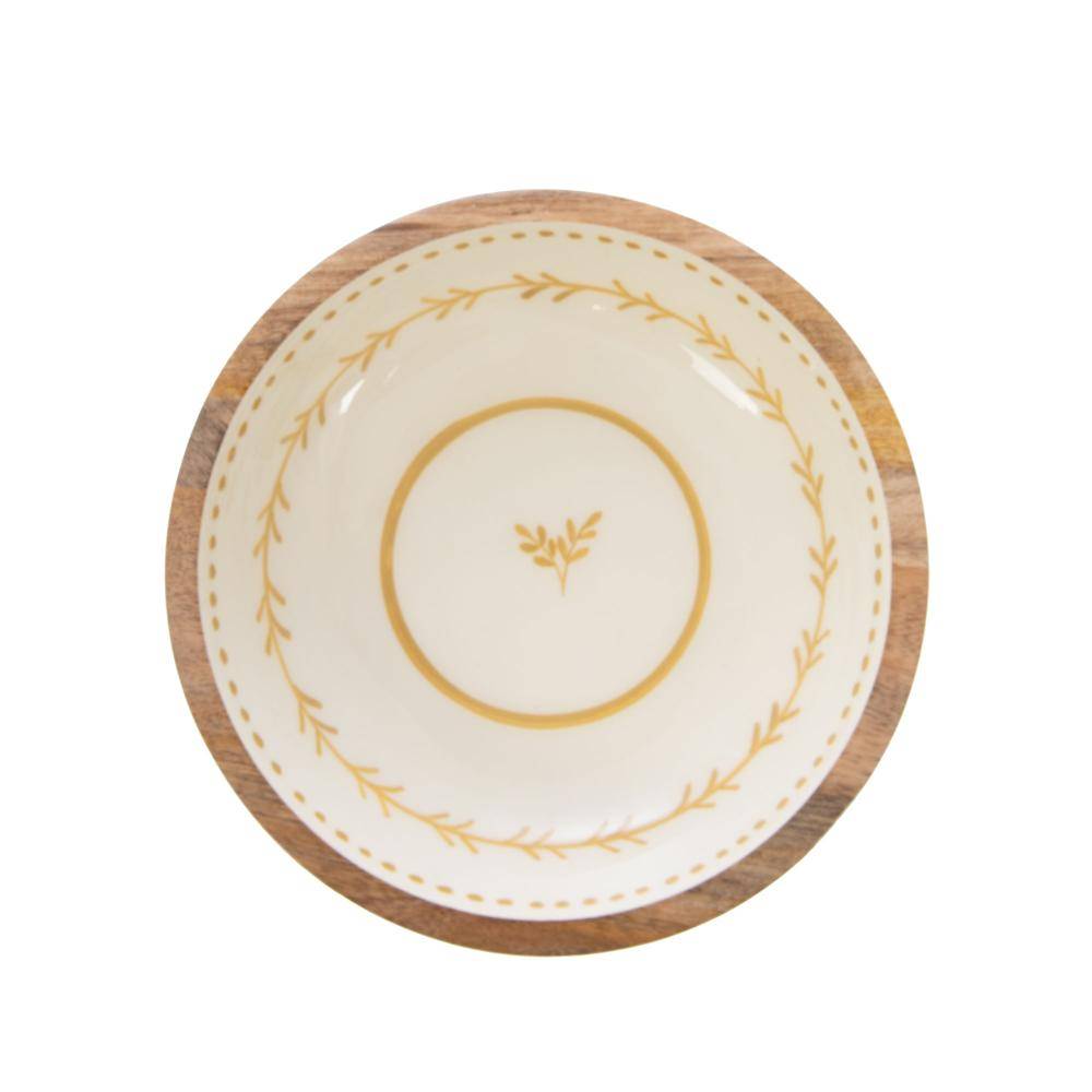 Coupe Romy en manguier blanc Ø22 cm - Amadeus - Image 2