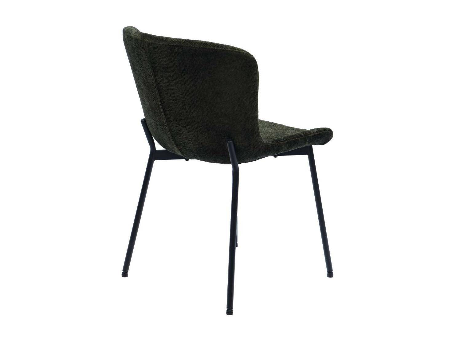 Chaise de bureau Arabelle tissu vert L.52 cm l.61 cm H.80 cm - Amadeus - Imagen 2