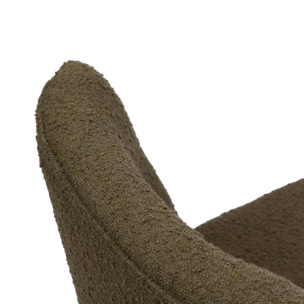 Fauteuil Dag tissu bouclette vert L.51 cm l.58 cm H.71 cm - Amadeus - Imagen 1