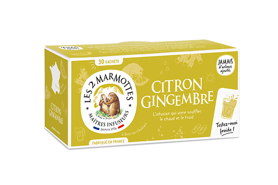 Les 2 Marmottes - Citron Gingembre 48 g - Les 2 Marmottes