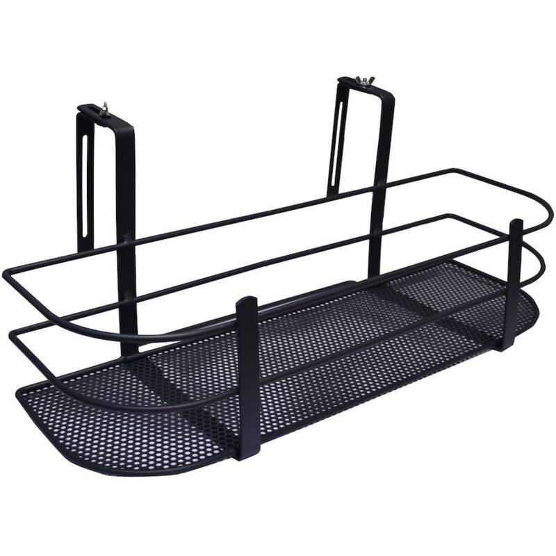 Support pour plantes et aromatiques métal anthracite L.60x l.28x H.24.5 cm - Louis moulin