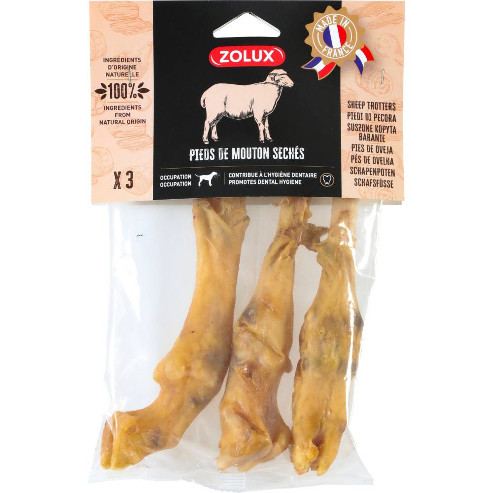 Friandise pour chien pieds de mouton 150 g peu calorique - Zolux - Imagen 2