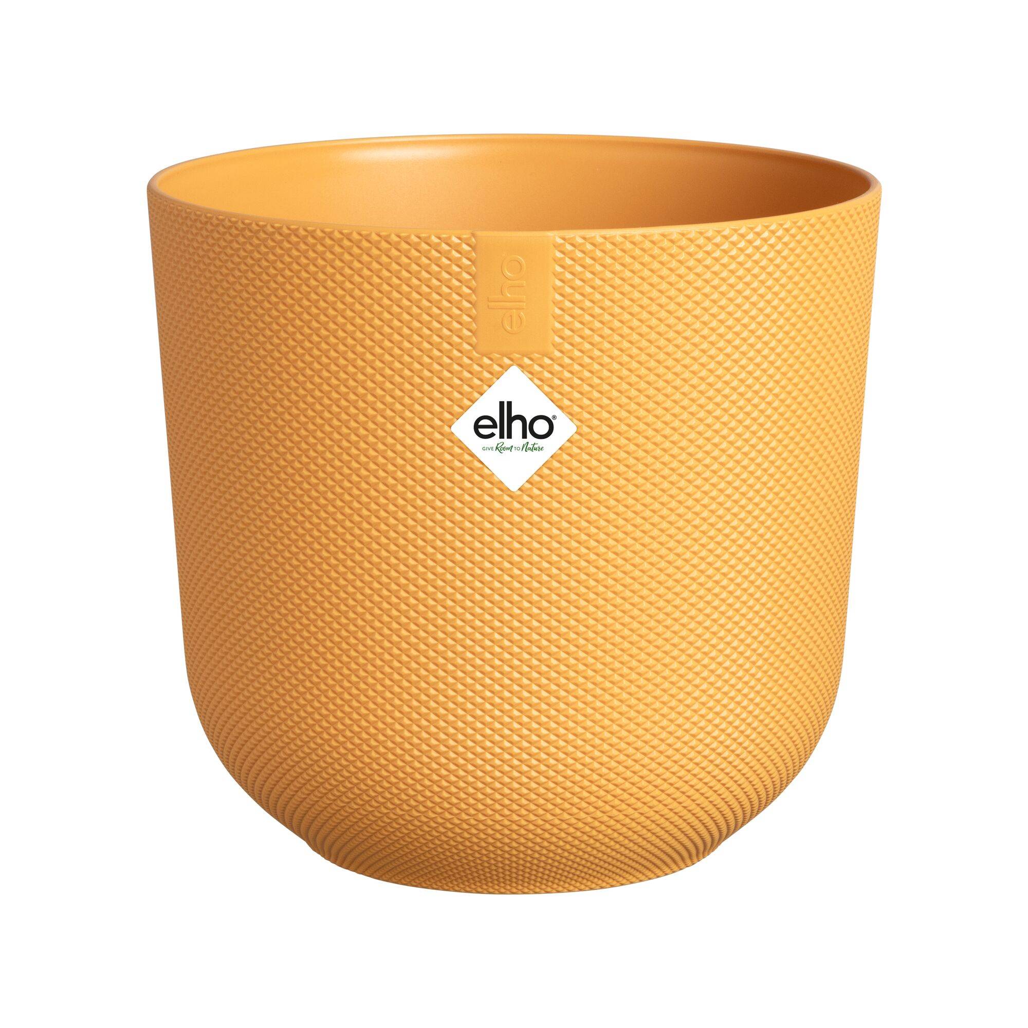 Elho - Maceta jazz redonda Ámbar Amarillo Ø.14 cm - ELHO - Imagen 1