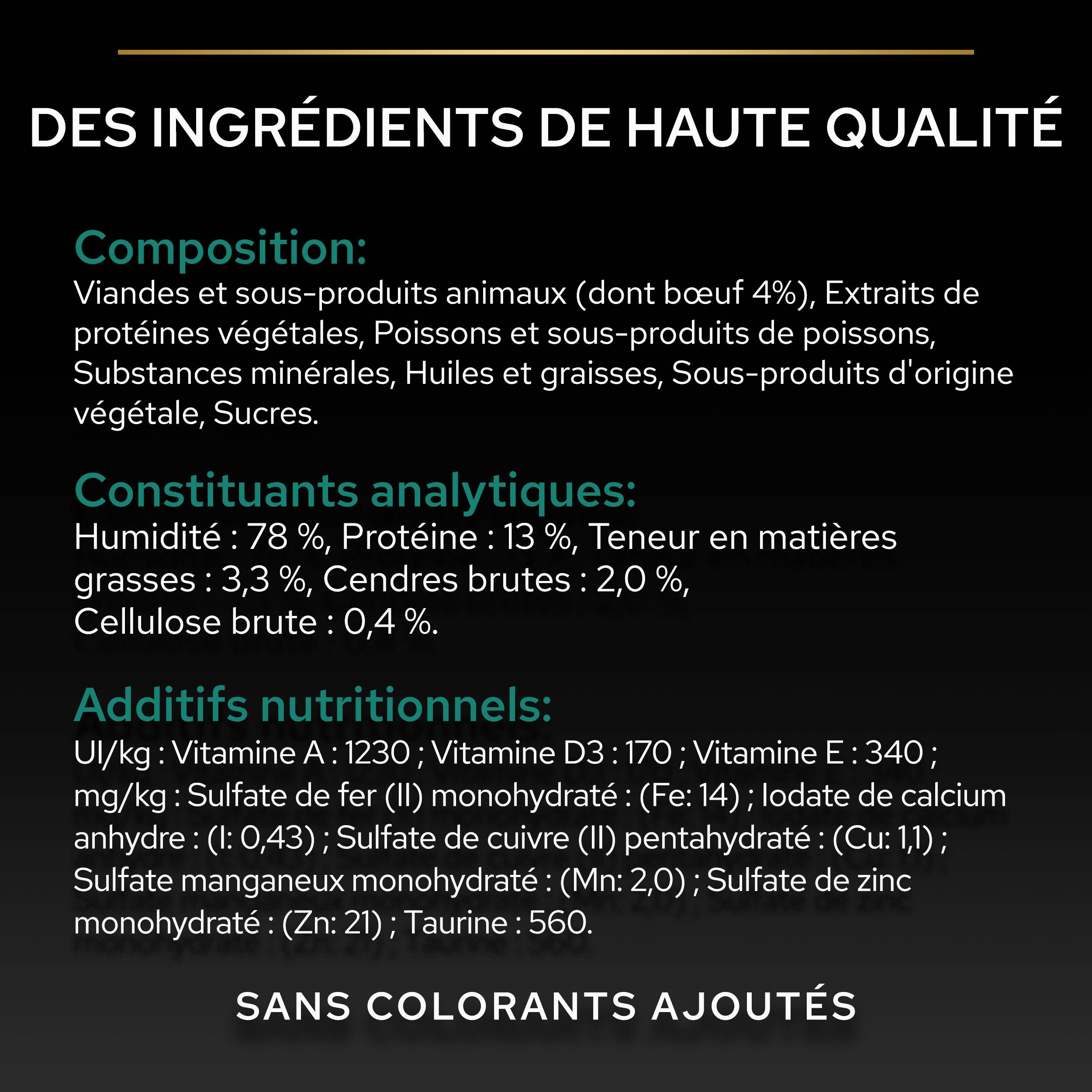 Purina Pro Plan - Pâtée pour chat stérilisé en sauce Maintenance Poulet Boeuf 10x85g - Pro Plan - Image 3