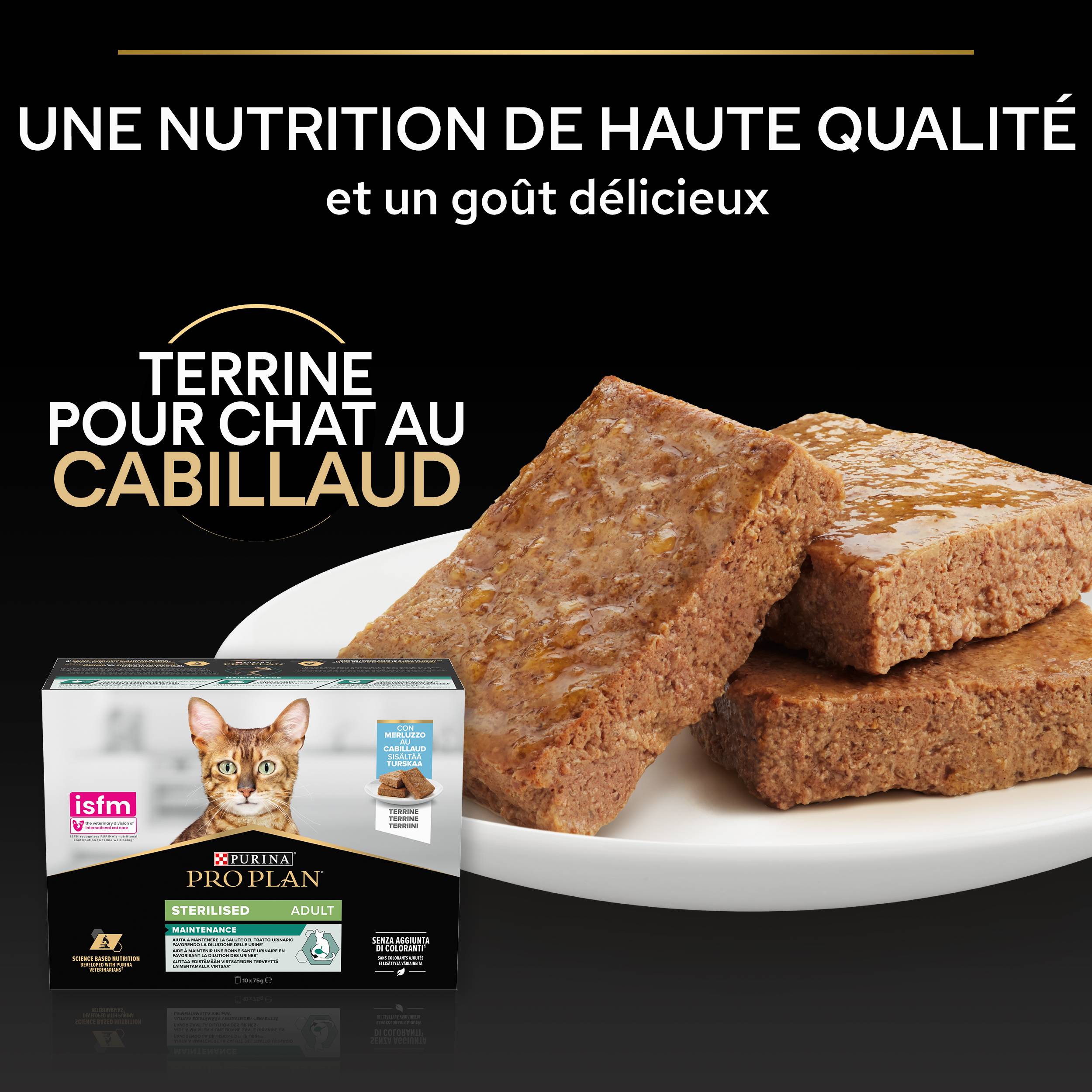Purina Pro Plan - Terrina para gato adulto esterilizado de bacalao 10 x 75 g - Pro Plan - Imagen 10