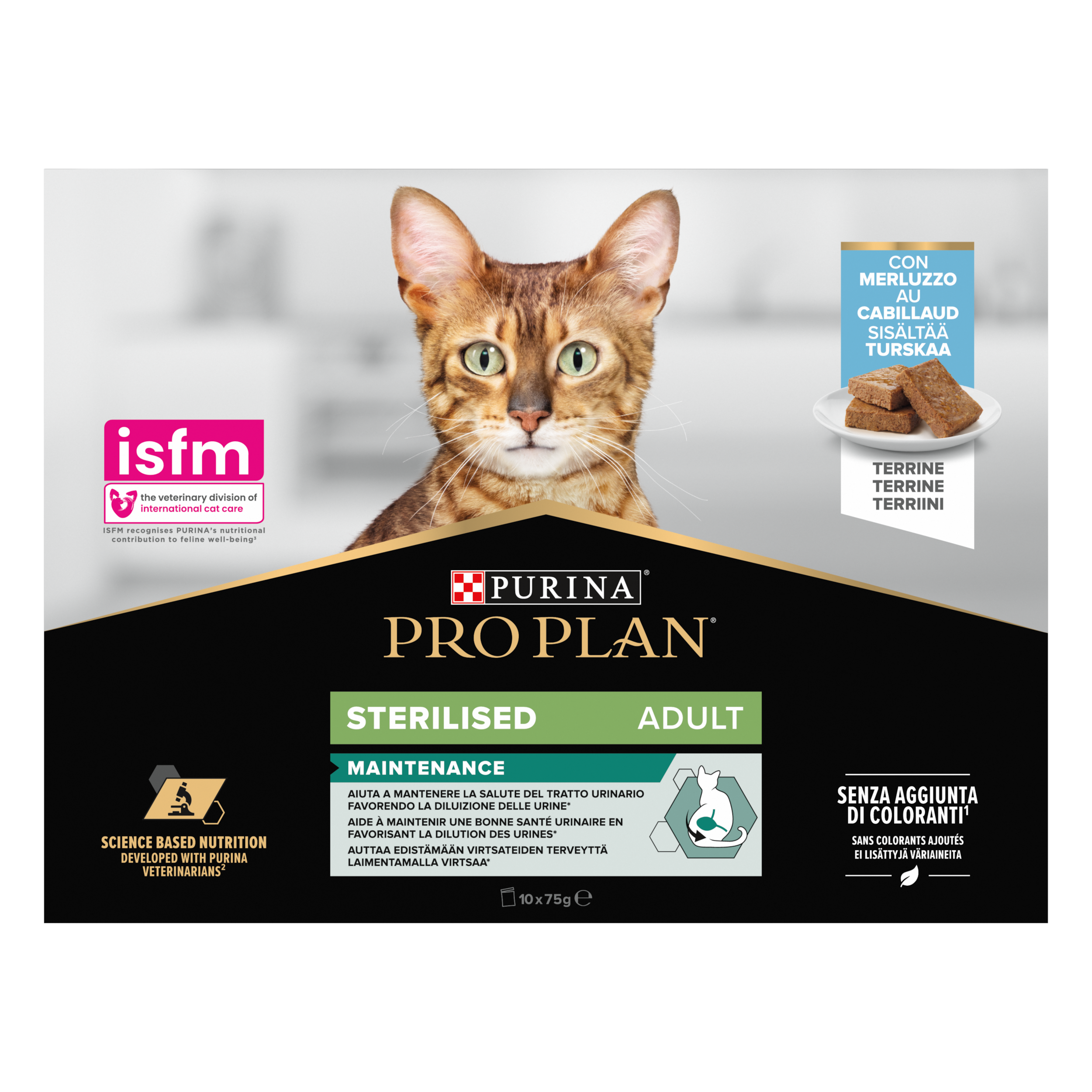 Purina Pro Plan - Terrina para gato adulto esterilizado de bacalao 10 x 75 g - Pro Plan - Imagen 5