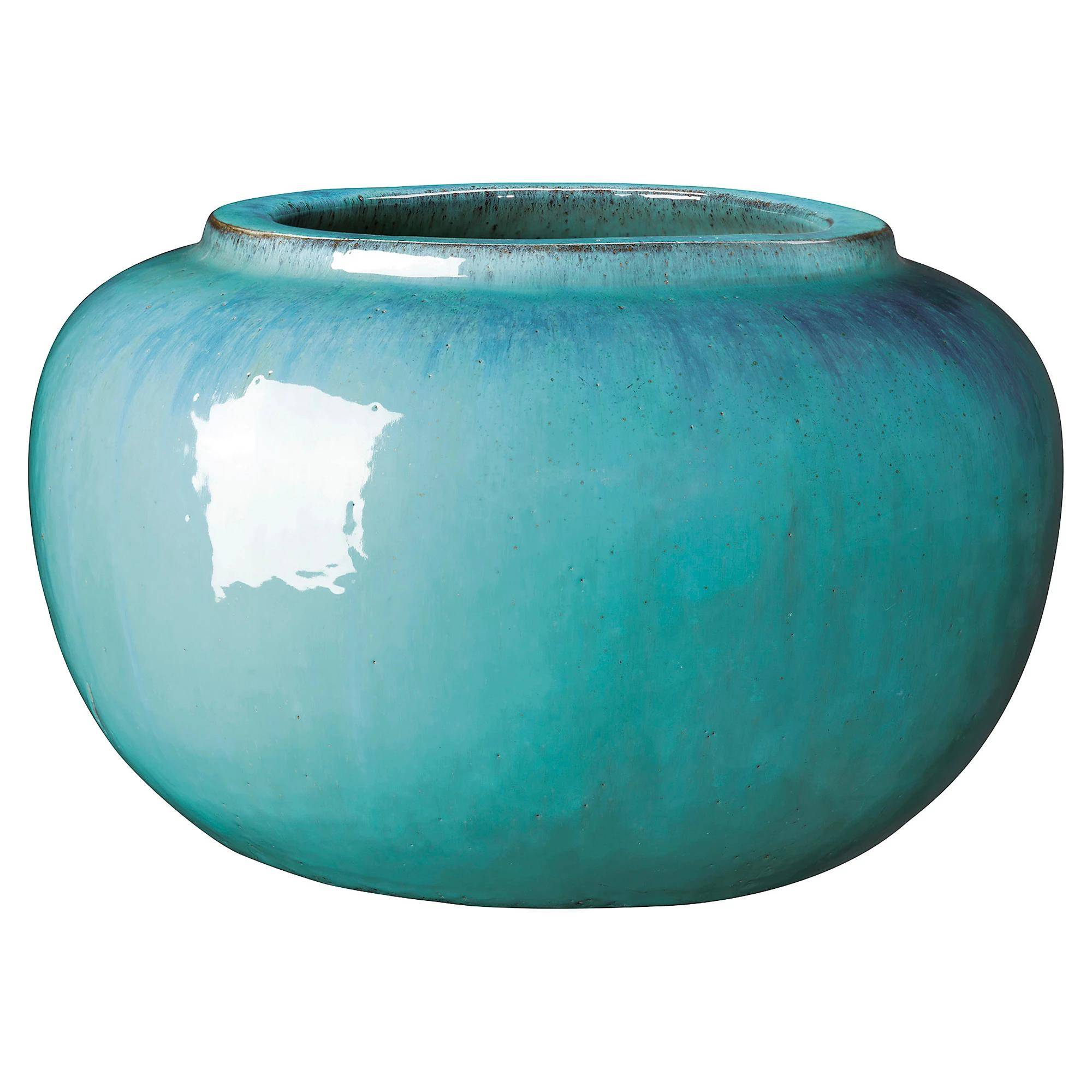 Pot de fleurs boule Avaya terre cuite bleu Ø5 cm H.30 cm - Deroma - Image 3