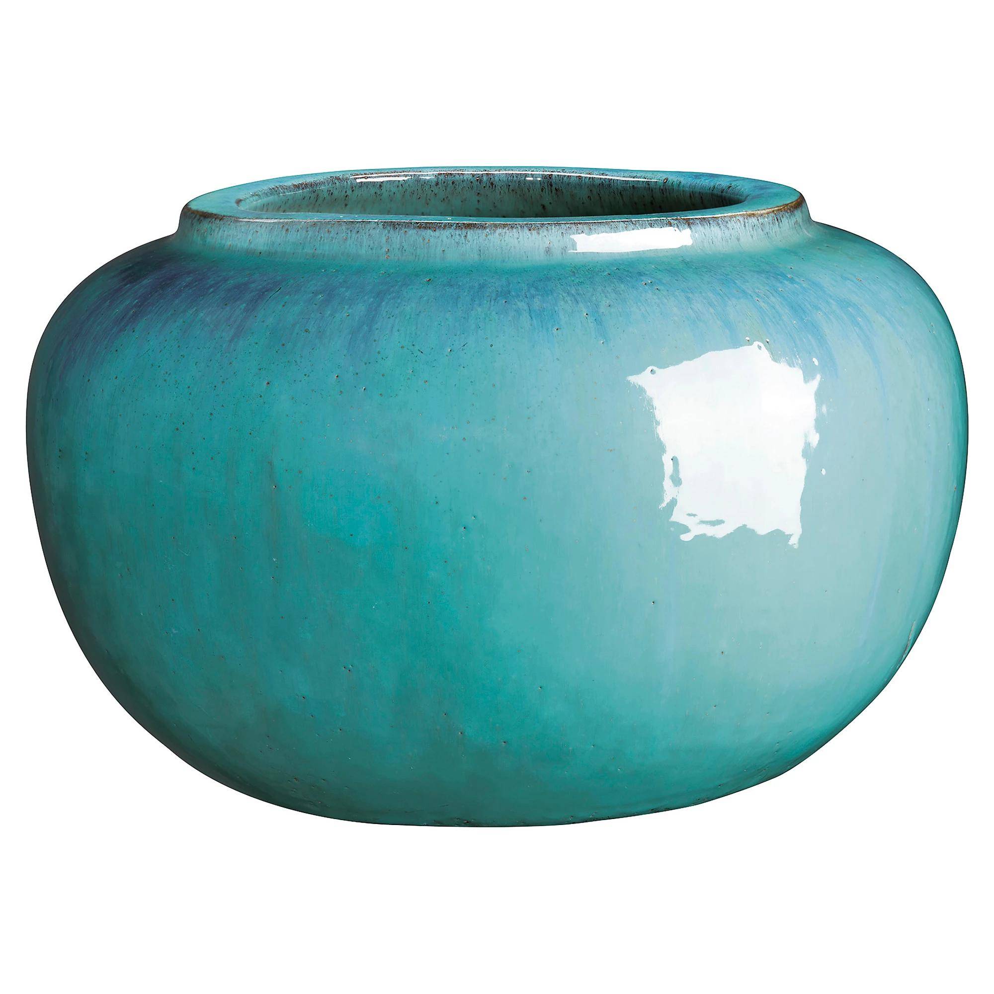 Pot de fleurs boule Avaya terre cuite bleu Ø5 cm H.30 cm - Deroma - Image 2