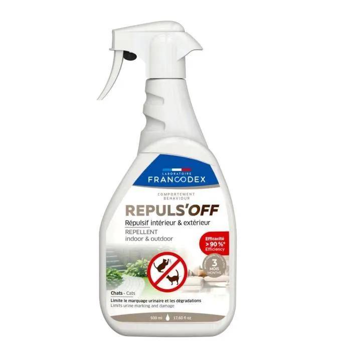 Répulsif pour chats intérieur et extérieur 500 ml - Francodex
