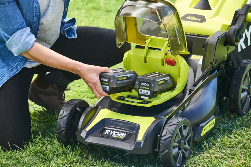 Tondeuse tractée sans fil 36V polypropylène noir L.46 cm RY36LMxP46A-150 - Ryobi - Imagen 7