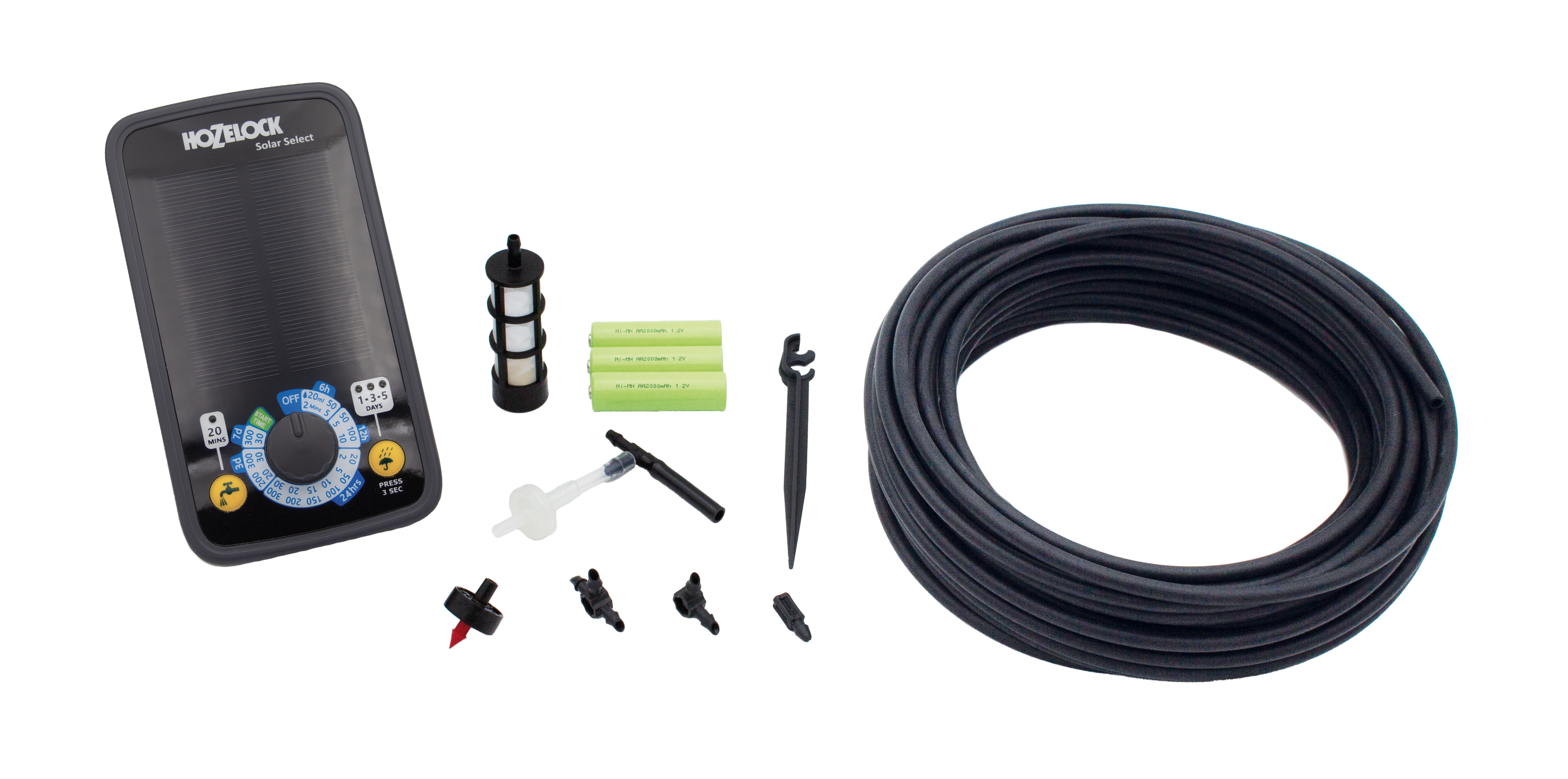 Kit de riego autónomo solar Hozelock Solar Select - 20 macetas. - Imagen 2