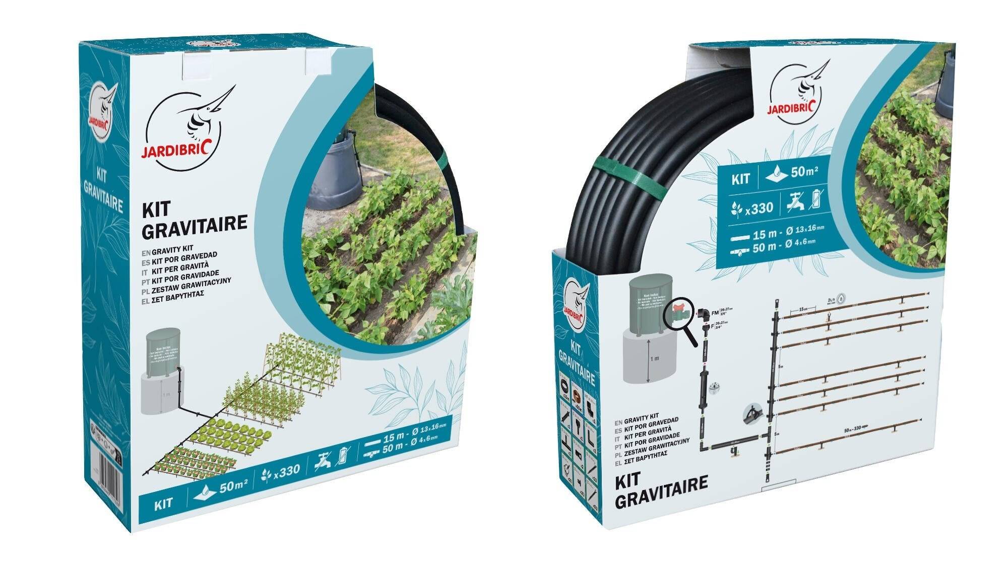 Jardibric - Kit goutte à goutte gravitaire pour 50m2 - JARDIBRIC - Imagen 1