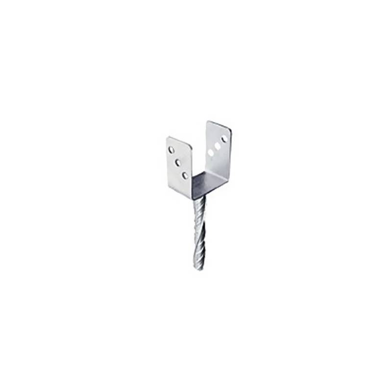 Cerland - Support à sceller acier galvanisé gris H.30 cm L.7 cm ép.7 cm - Forest style