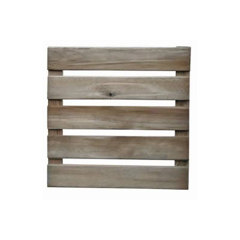 Cerland - Dalle terrasse Lara bois naturel beige ép.24 mm L.40 cm l.40 cm - Forest style
