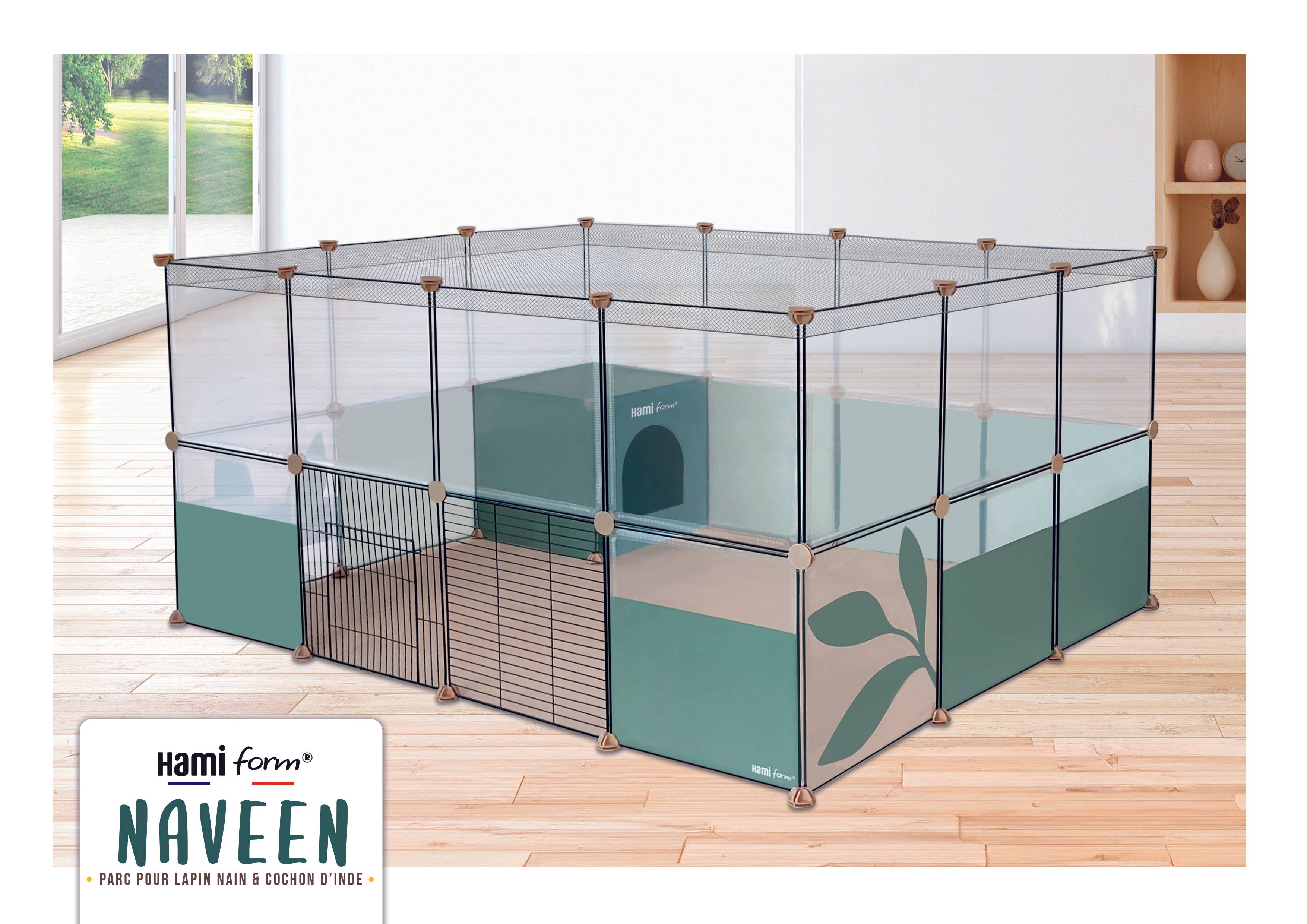 Hamiform - Parc pour lapin nain & cochon d'Inde NAVEEN - Hami Form - Imagen 1