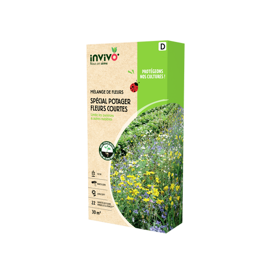 Invivo Nous On Sème - Semences mélange de fleurs spécial potager fleurs courtes 30 m2 - INVIVO Nous on sème - Image 5