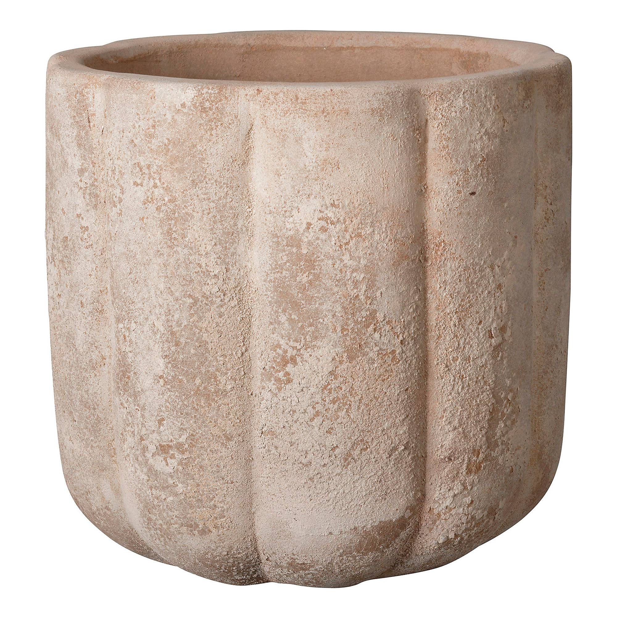 Pot de fleurs Pumpkin terre cuite marron Ø28 cm H.26 cm - Deroma - Imagen 3