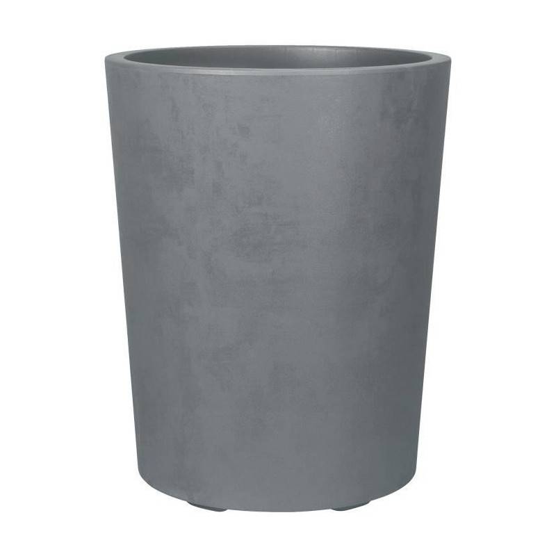 Pot de fleur Millennium R résine recyclée gris L.43.5 cm H.53.3 cm - Deroma - Imagen 2