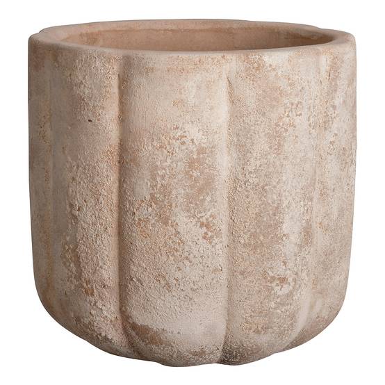Pot de fleurs Pumpkin terre cuite marron Ø36 cm H.33 cm - Deroma - Image 4
