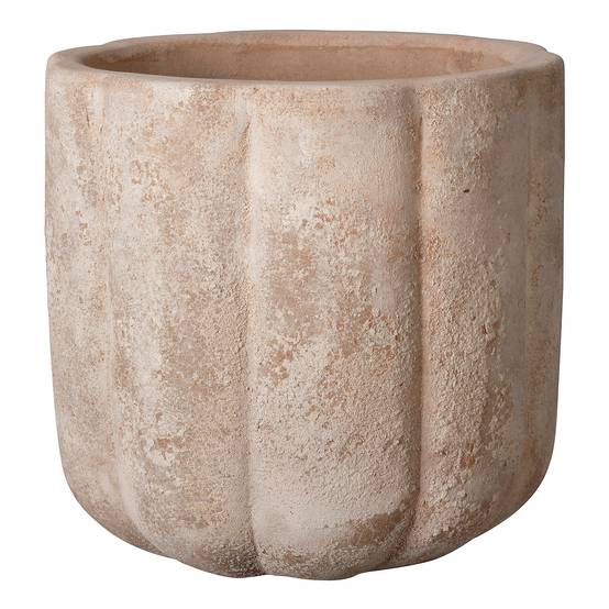 Pot de fleurs Pumpkin terre cuite marron Ø36 cm H.33 cm - Deroma - Image 2