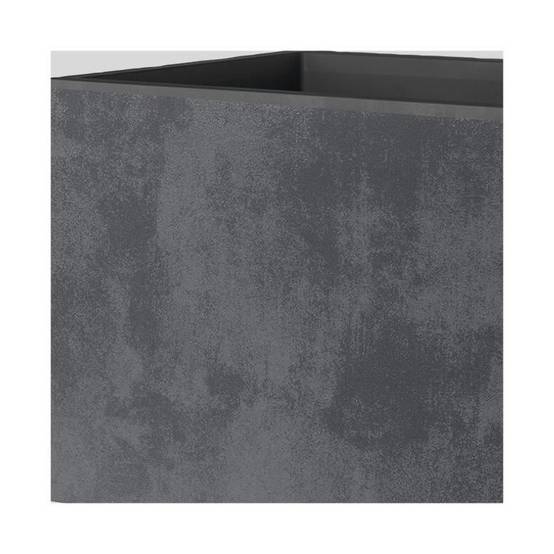 Jardinière muret plastique anthracite L.59 P.25 H.25 cm Millennium R - Deroma - Image 1