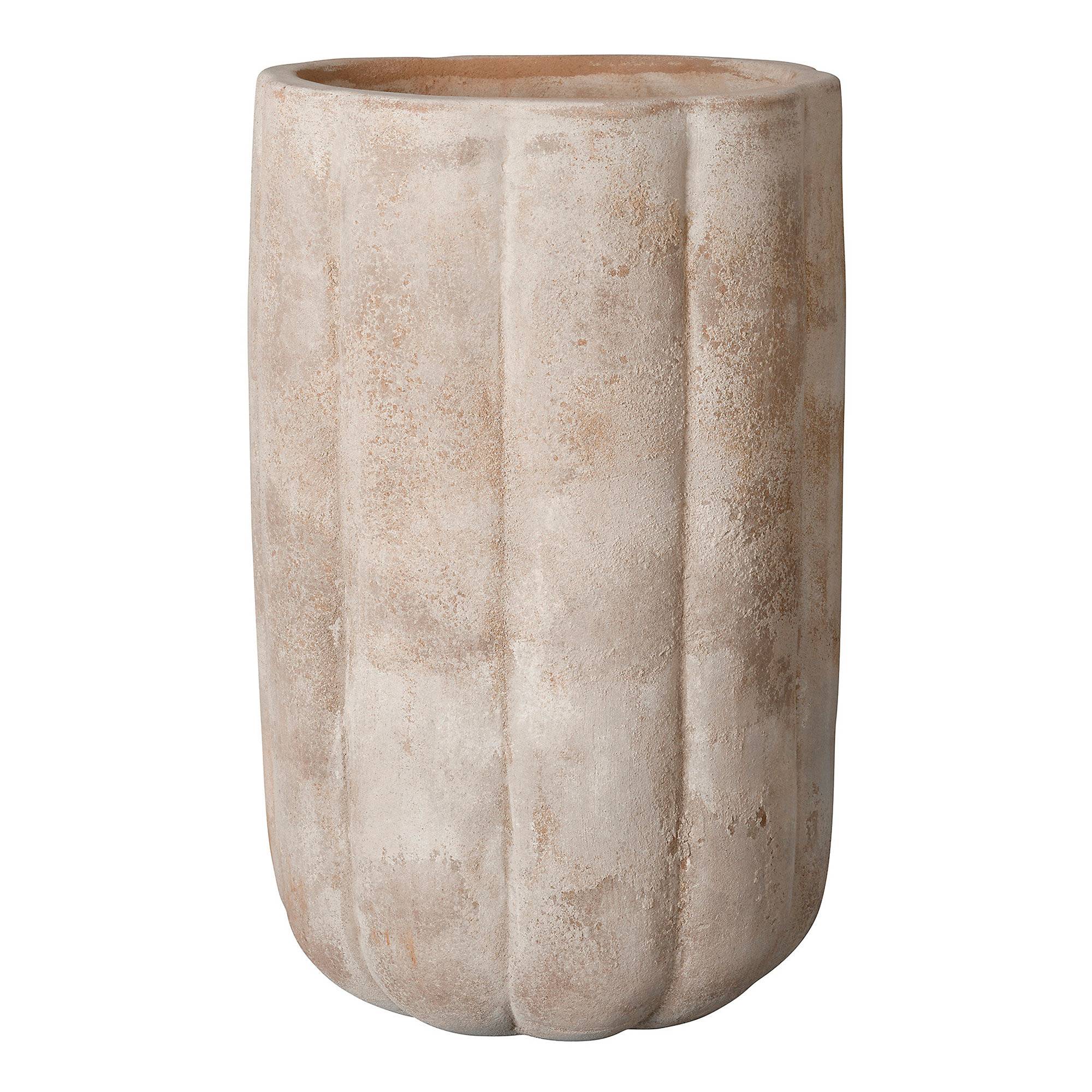 Vase haut Pumpkin terre cuite marron H.32 cm - Deroma - Imagen 4