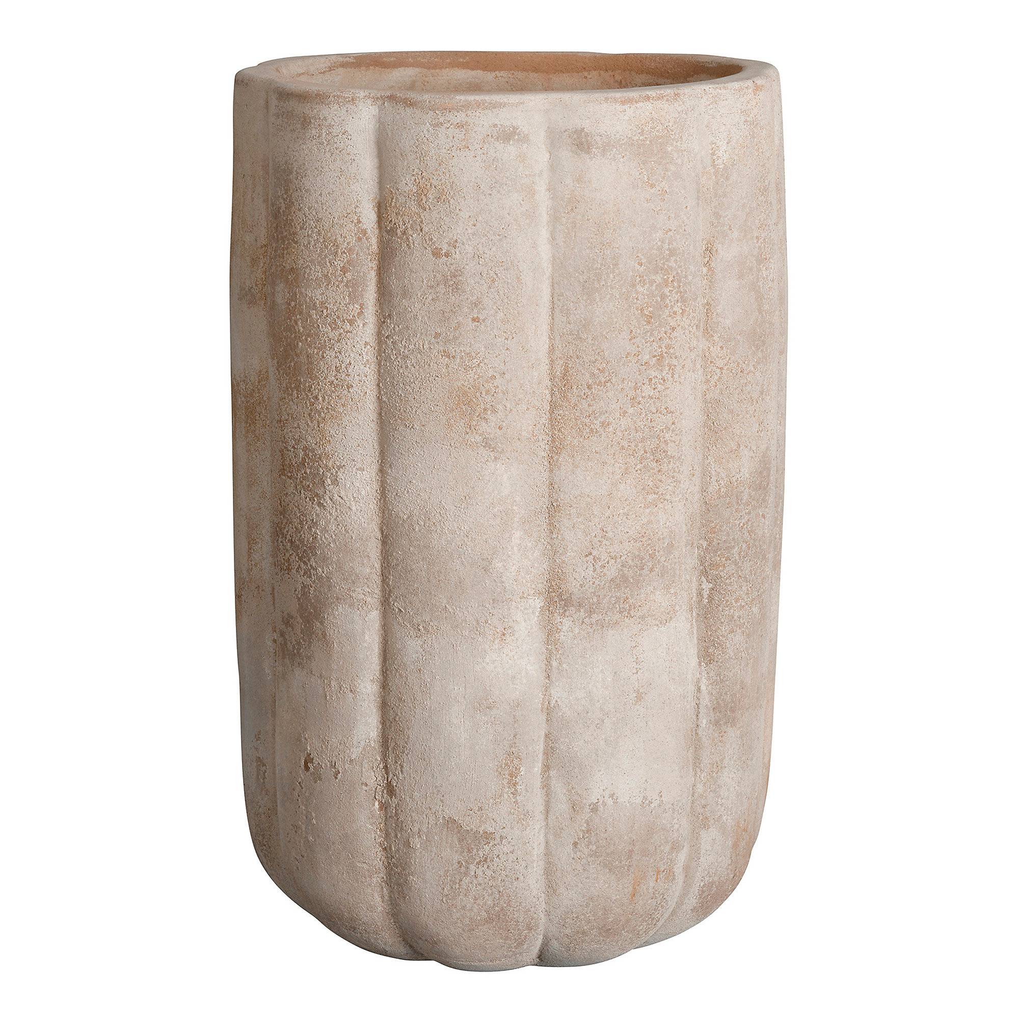 Vase haut Pumpkin terre cuite marron H.32 cm - Deroma - Imagen 2