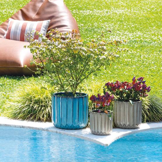 Pot de fleurs Capri terre cuite multicolore Ø28 cm - Deroma - Image 4