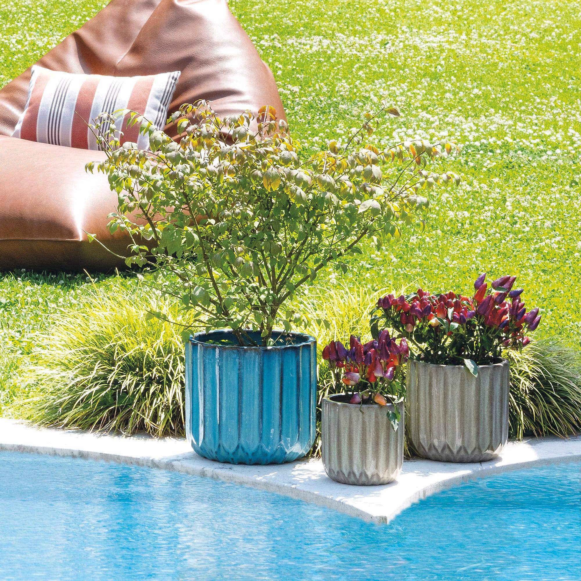 Pot de fleurs Capri terre cuite multicolore Ø28 cm - Deroma - Imagen 4