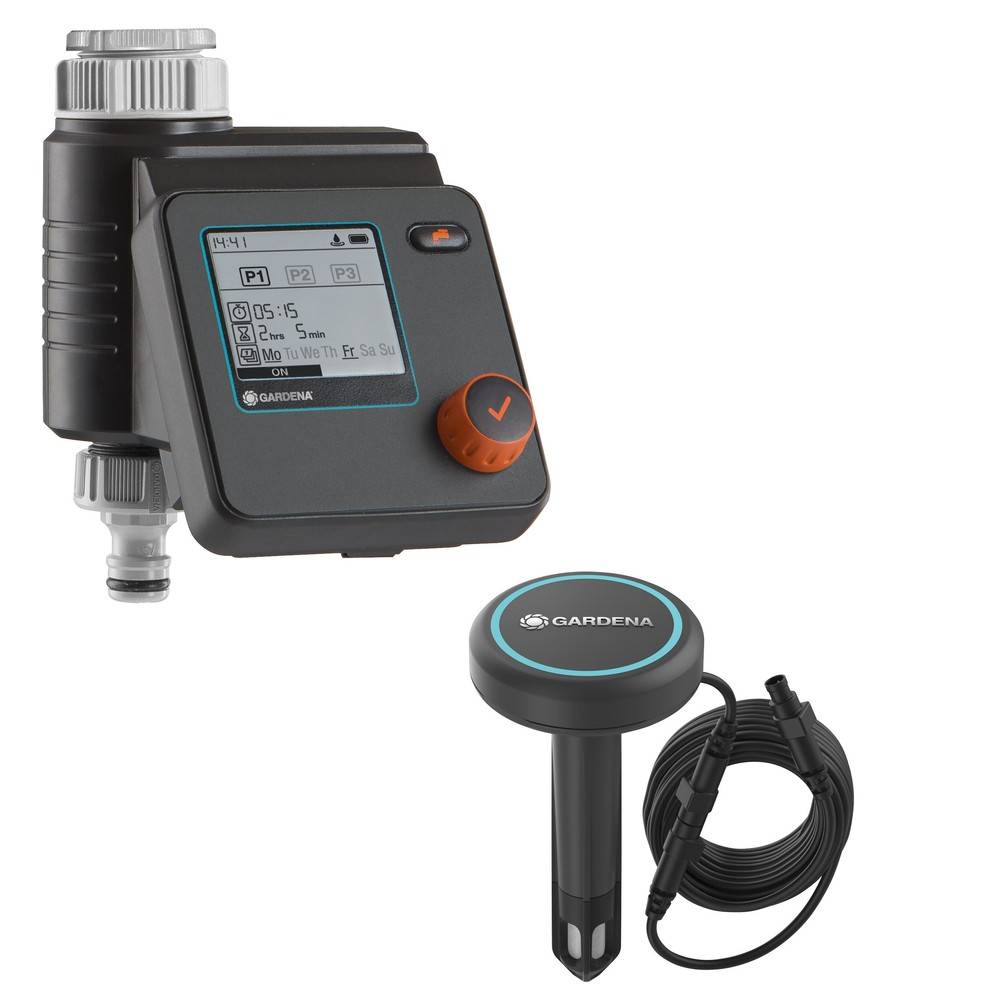 Husqvarna - Kit Sonde d'humidité du sol, programmateur Select et câble 5m - Gardena