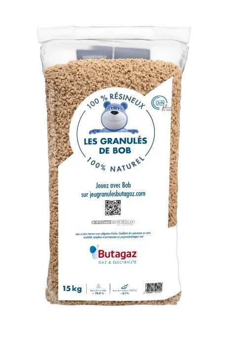Butagaz - Pellets / Granulés de bois résineux 15kg - BUTAGAZ