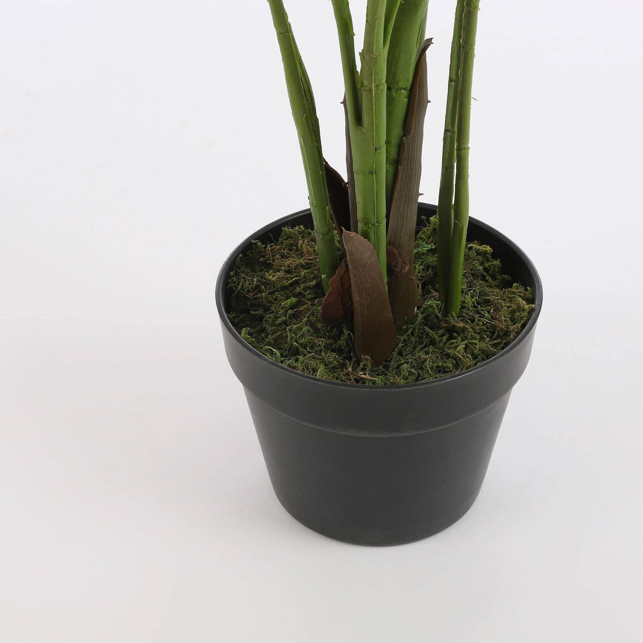 Mica Decorations - Areca palm plante artificielle plastique vert H.110 cm Ø100 cm - Mica decorations - Imagen 3