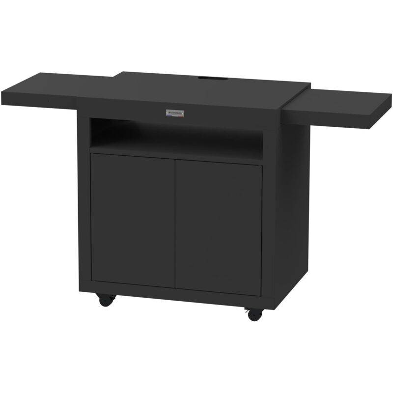 Desserte roulante acier noir L.80 cm l.55 cm H.82.5 cm - Le marquier - Image 5
